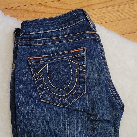 True Religion Dark Wash Jeans (altered) - Picture 3 of 15